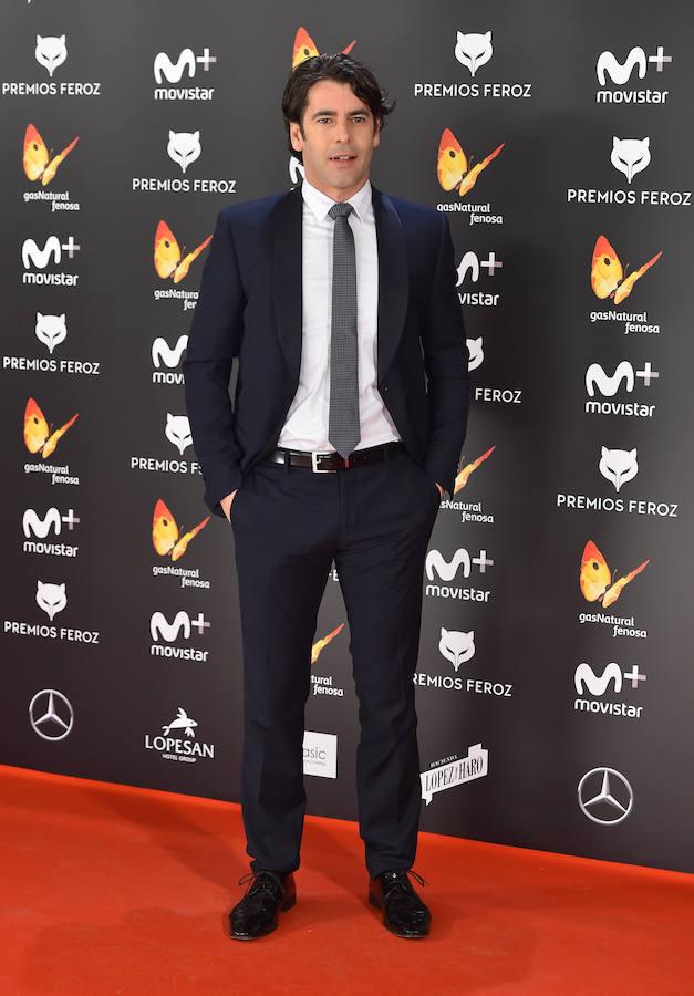 Eduardo Noriega, en la alfombra roja de los Premios Feroz. 