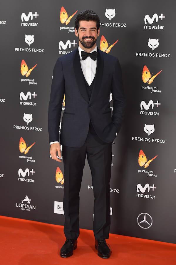 Miguel Ángel Muñoz, en la alfombra roja de los Premios Feroz. 