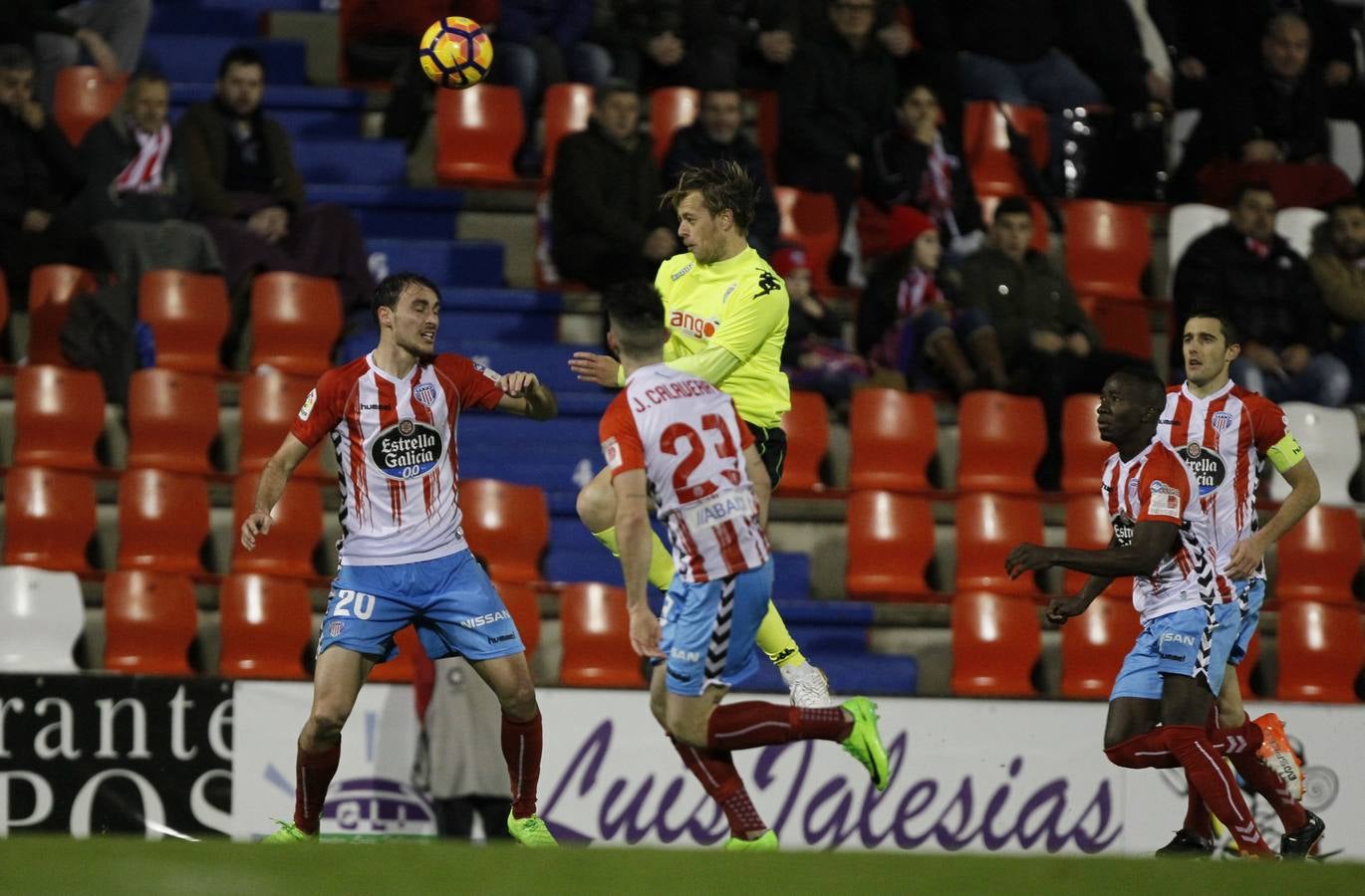 La tormenta para el Córdoba en Lugo, en imágenes