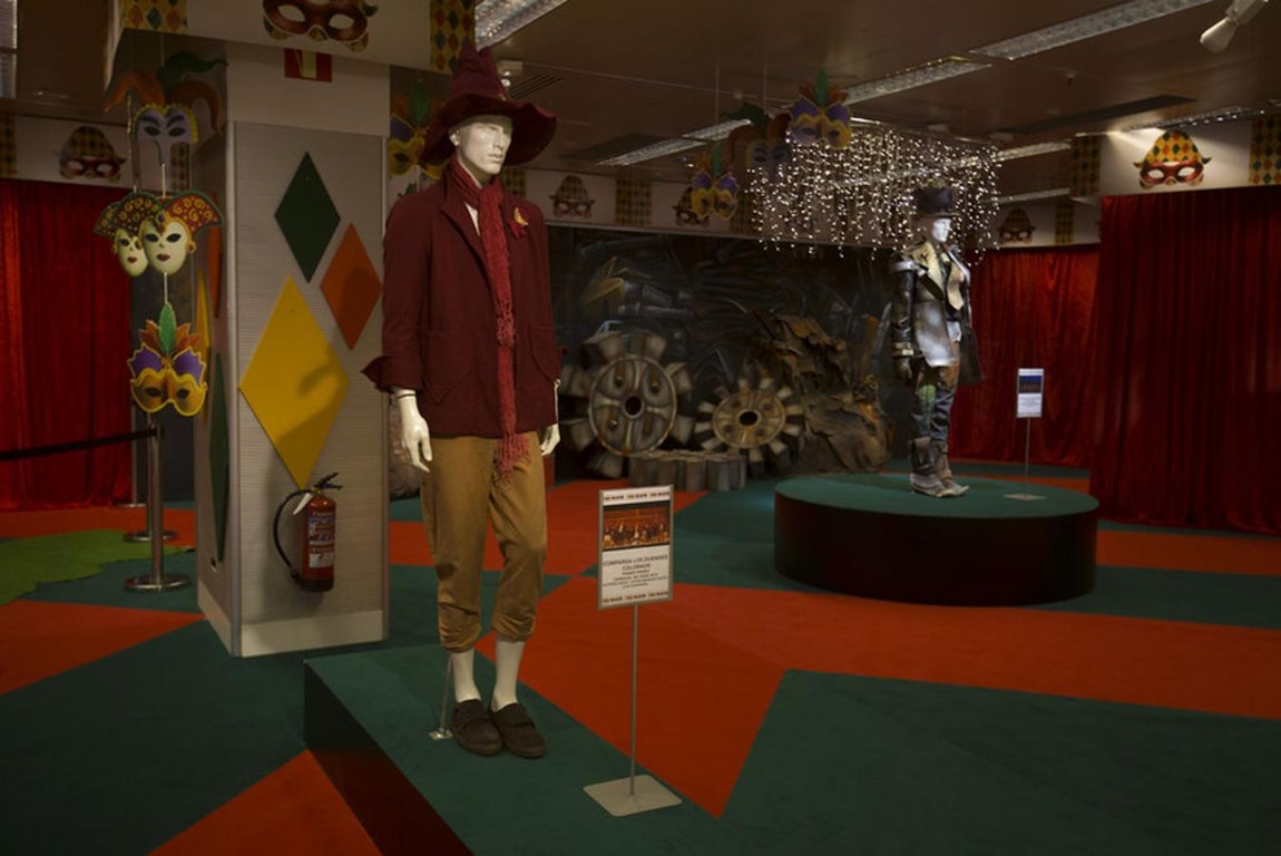 Exposición sobre Carnaval en el Corte Inglés Bahía de Cádiz