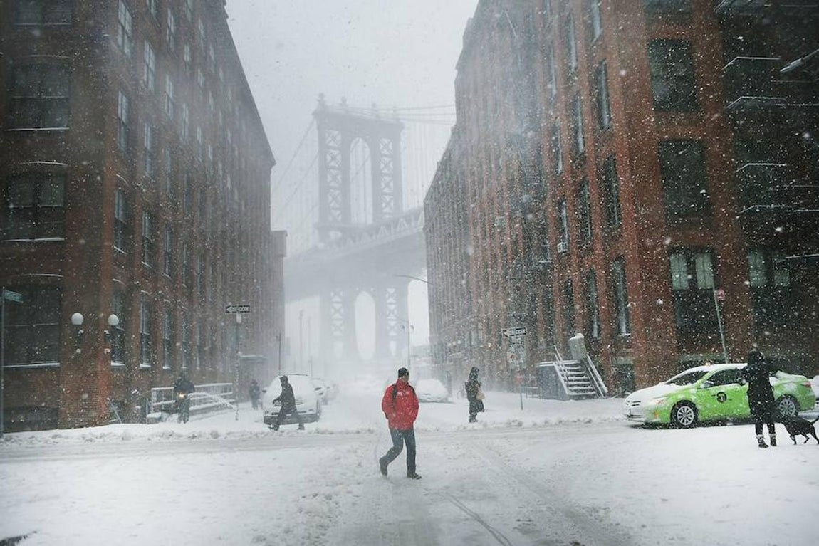 Vista de los alrededores del puente de Manhattan desde Brooklyn. AFP