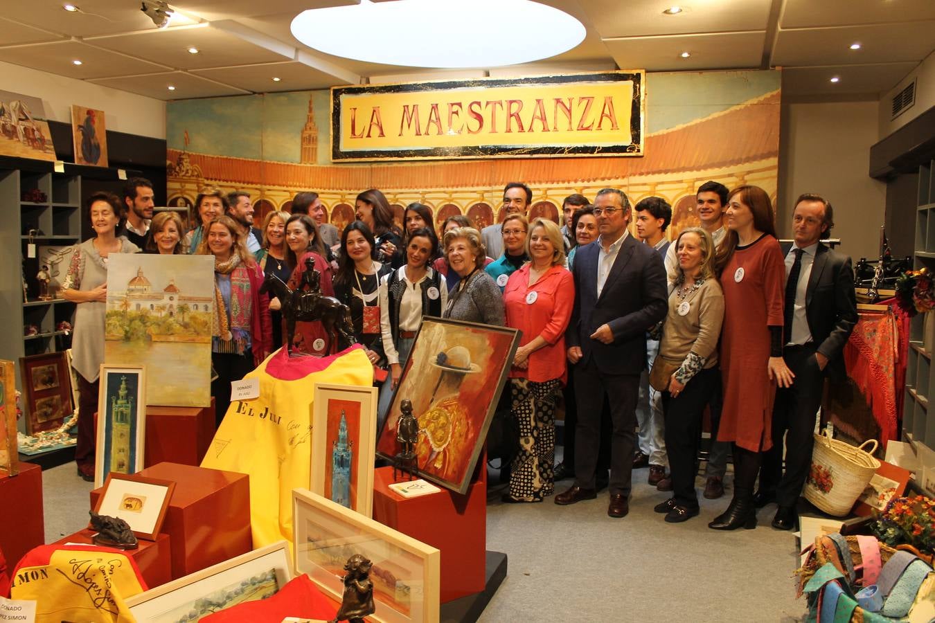 Foto de familia, ayer en La Maestranza