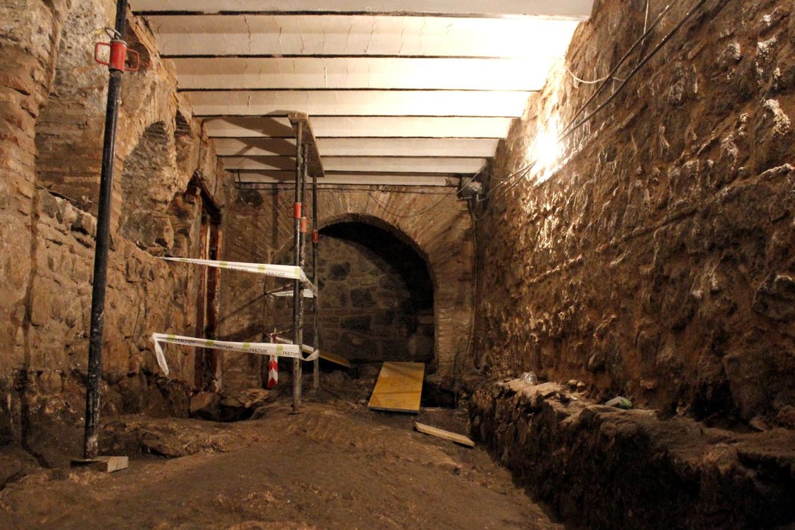 La nueva galería romana bajo la plaza de Amador de los Ríos de Toledo, en imágenes