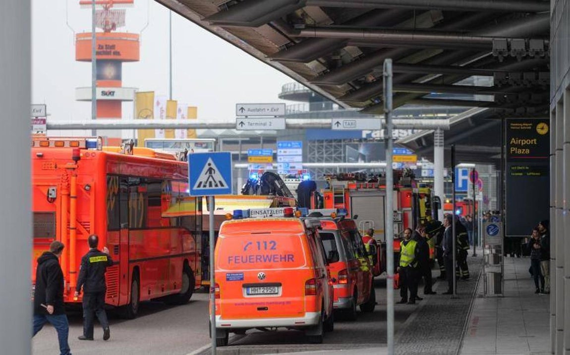 Cierran temporalmente el aeropuerto de Hamburgo