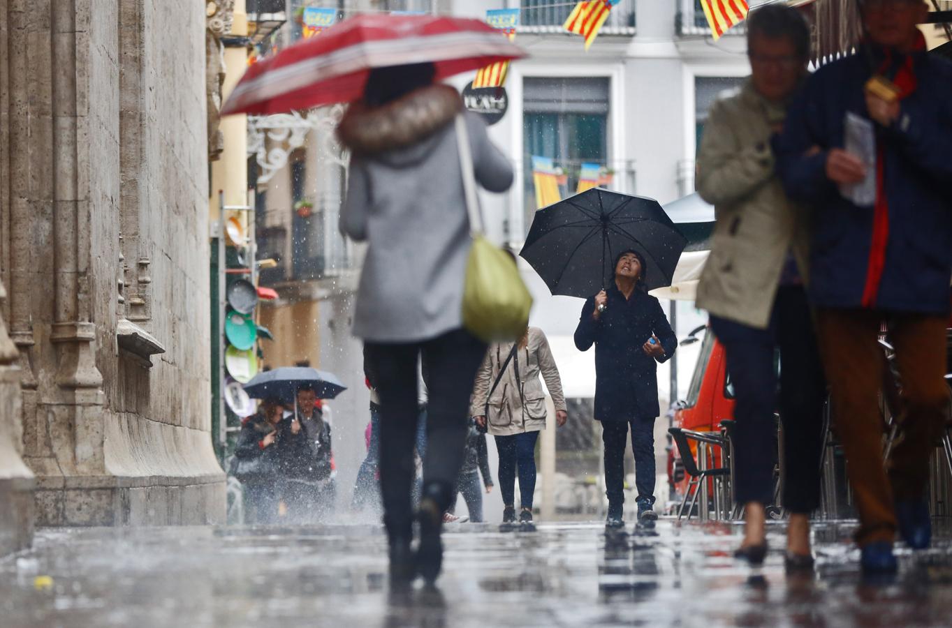 La lluvia vuelve a Valencia