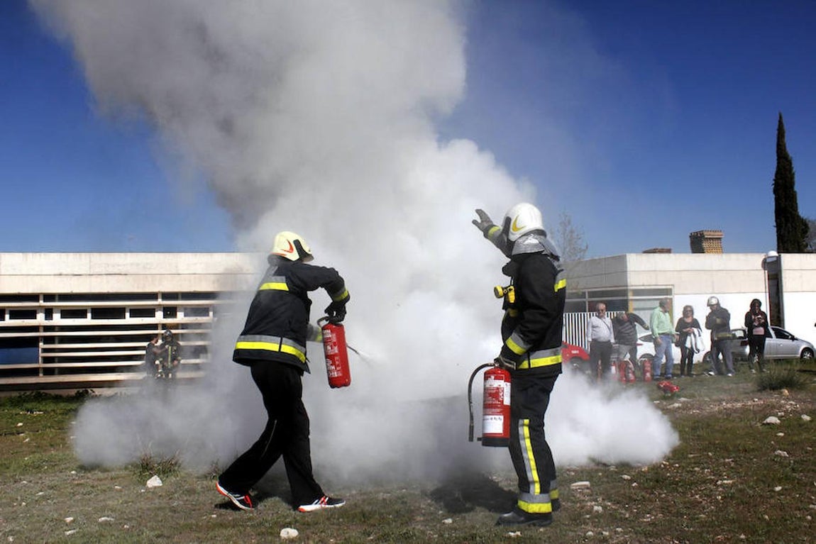 Imágenes del curso de los bomberos de Toledo