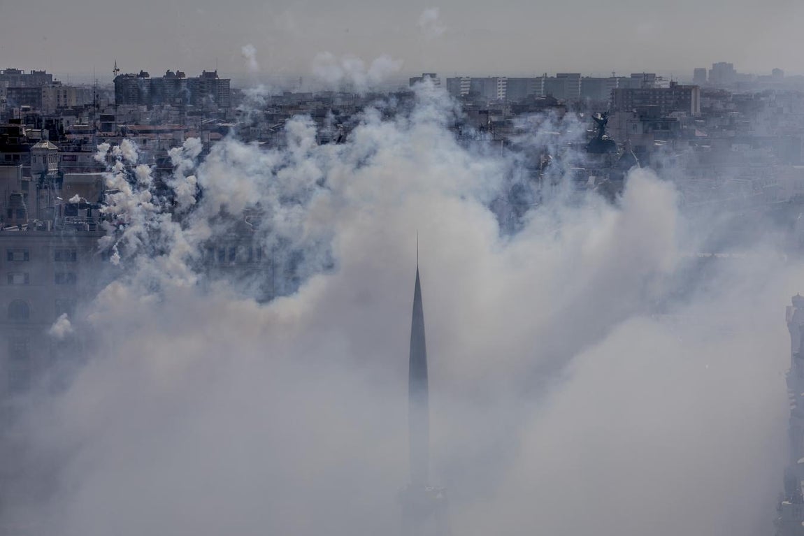 Última mascletà de las Fallas 2017. 