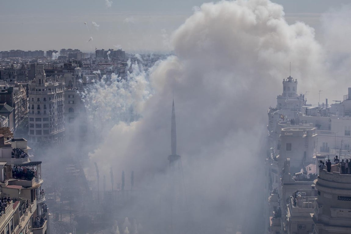 Última mascletà de las Fallas 2017. 