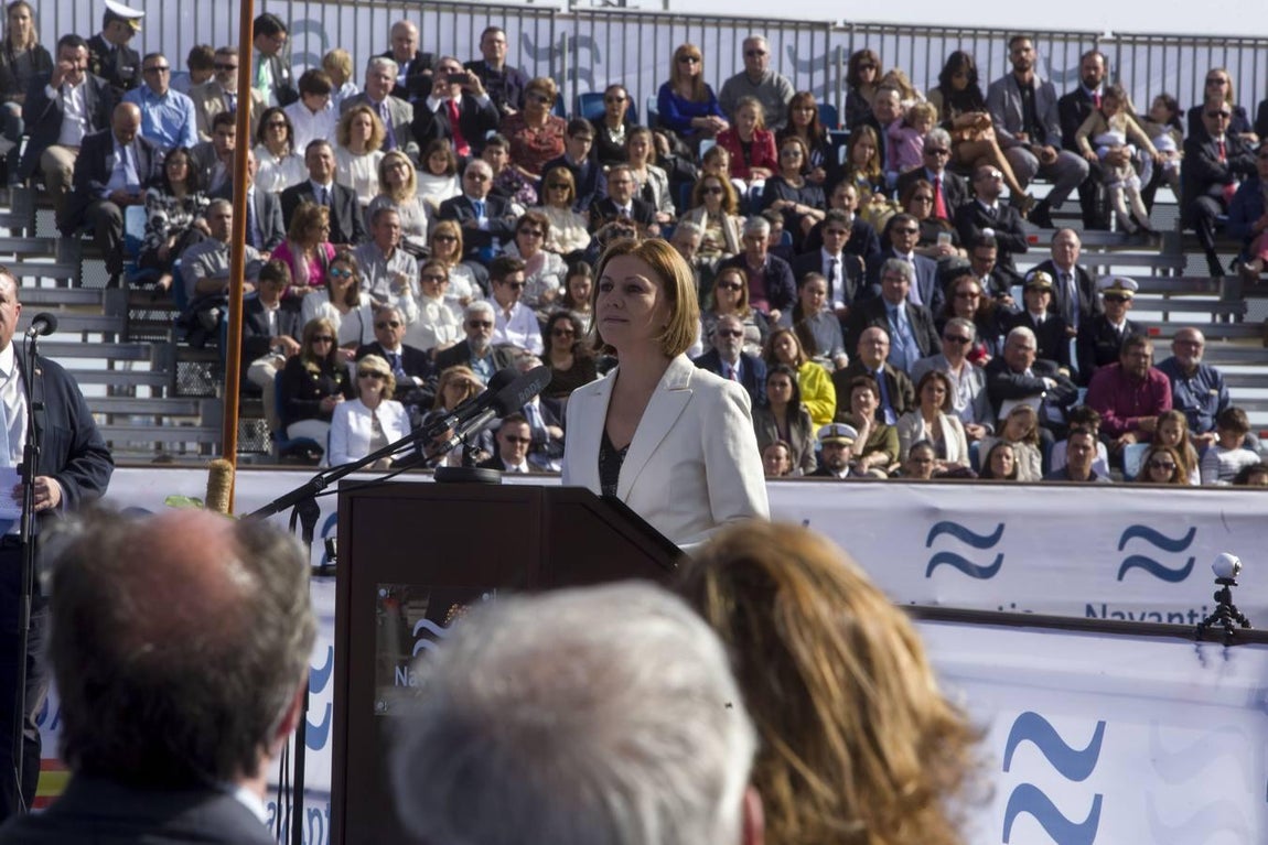 FOTOS: La ministra Cospedal preside la botadura del BAM Audaz