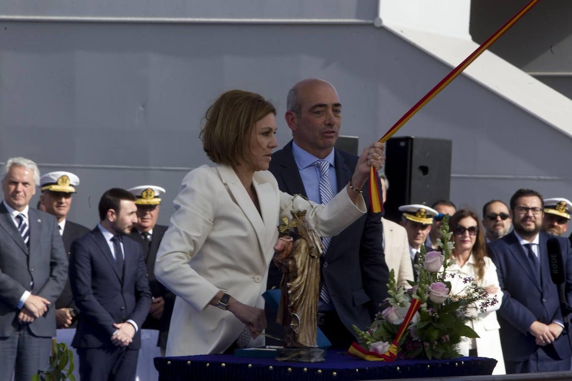 FOTOS: La ministra Cospedal preside la botadura del BAM Audaz