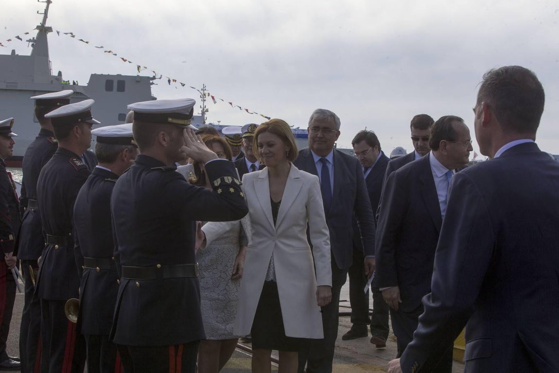 FOTOS: La ministra Cospedal preside la botadura del BAM Audaz