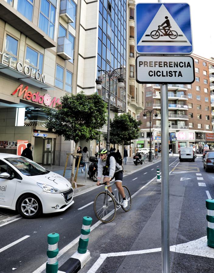 Carril bici de Valencia. 