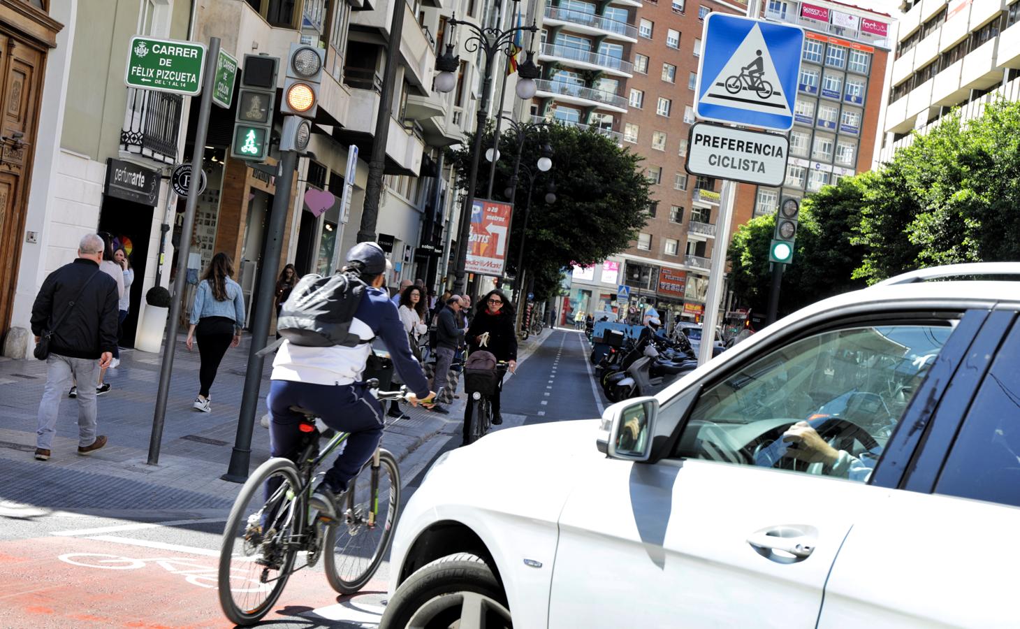 Carril bici de Valencia. 