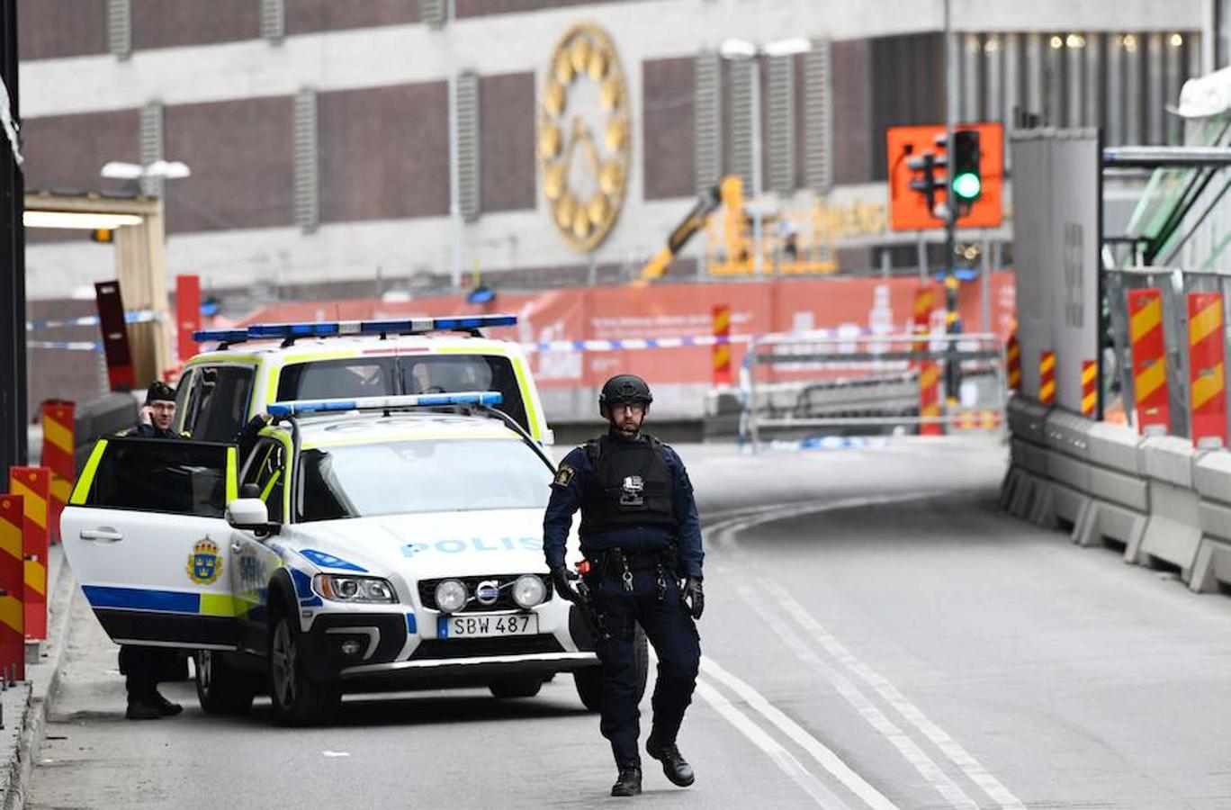 Las dramáticas escenas del atropello de un camión en Estocolmo