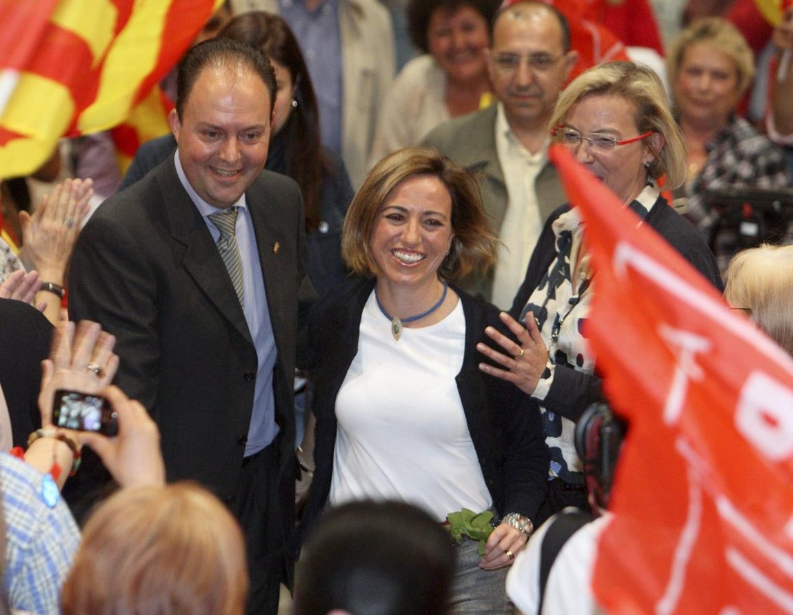 En un acto electoral. 