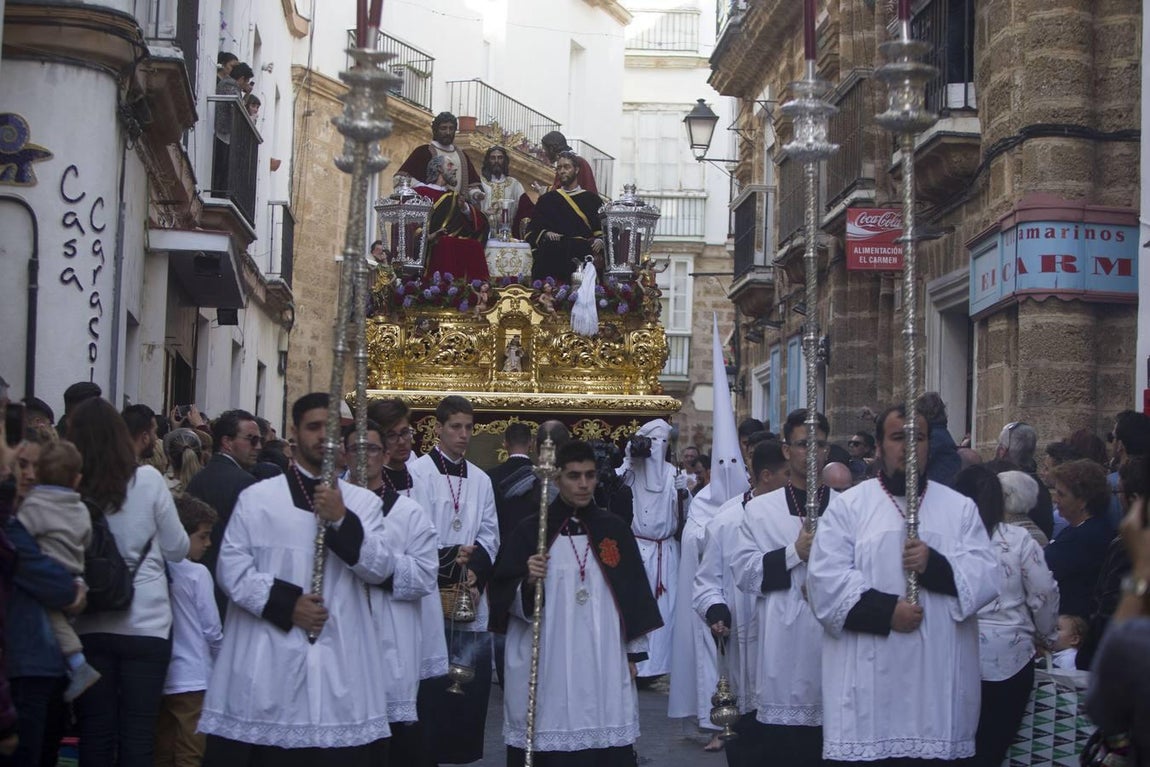 FOTOS. Semana Santa de Cádiz 2017. Hermandad Sagrada Cena.