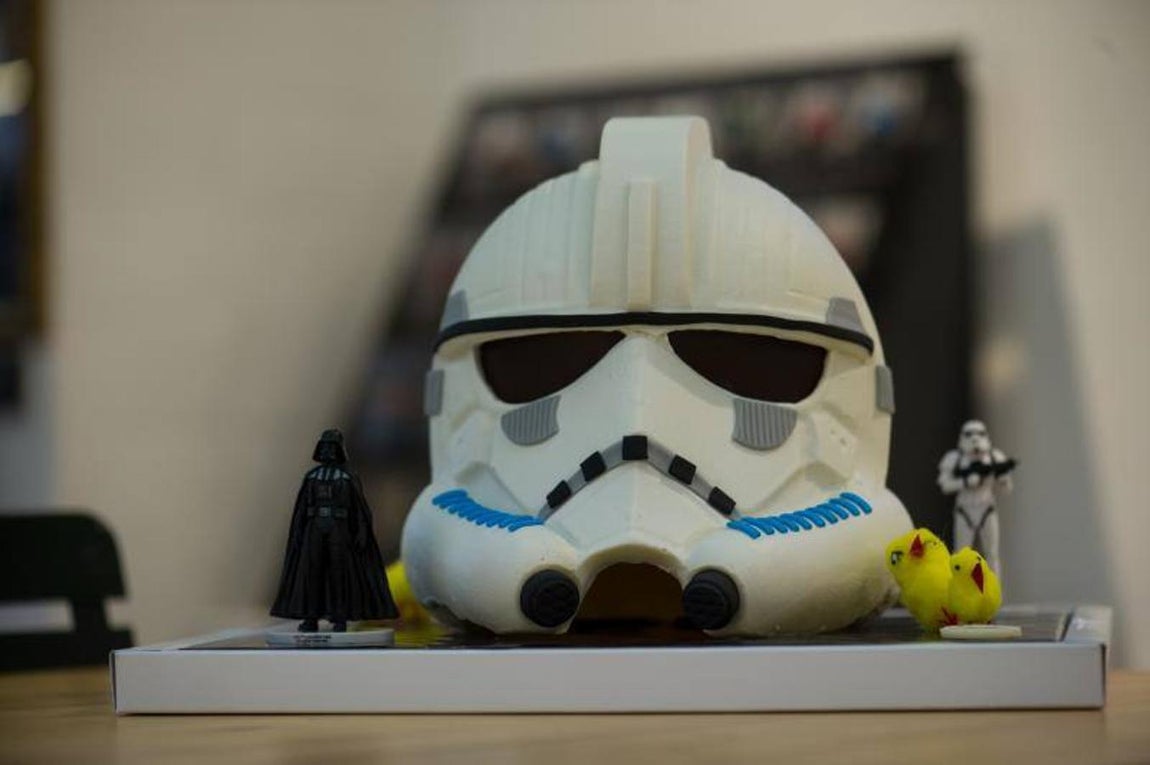 Una original mona, creación de Escribà, para los amantes de Star Wars