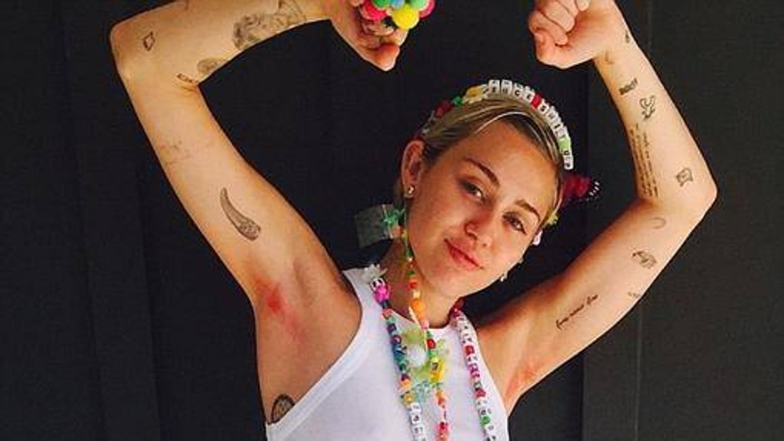 Miley Cirus, cantante. No conforme con enseñar los pelos de las axilas, la cantante estadounidense Miley Cirus decidió teñírselos de rosa en 2015. Al parecer no fue lo único que se coloreó, también lo hizo con el vello del pubis. La también actriz colgó orgullosa una fotografía en su cuenta de Instagram para compartirlo con todos sus seguidores