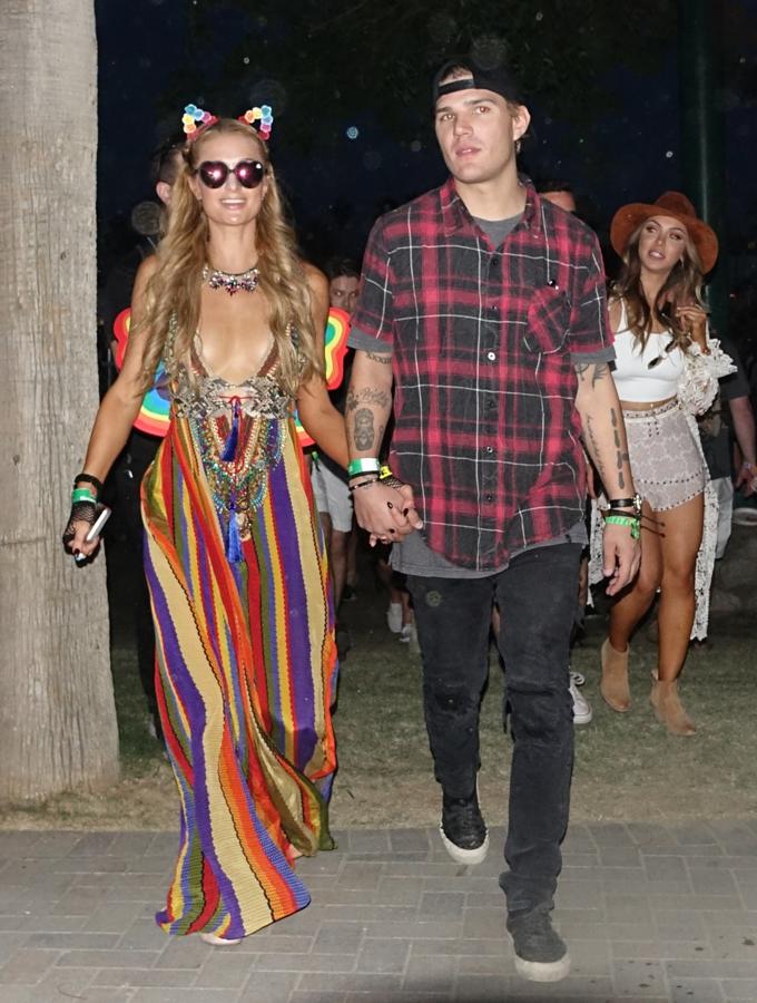 Paris Hilton y su novio Chris Zylka. 