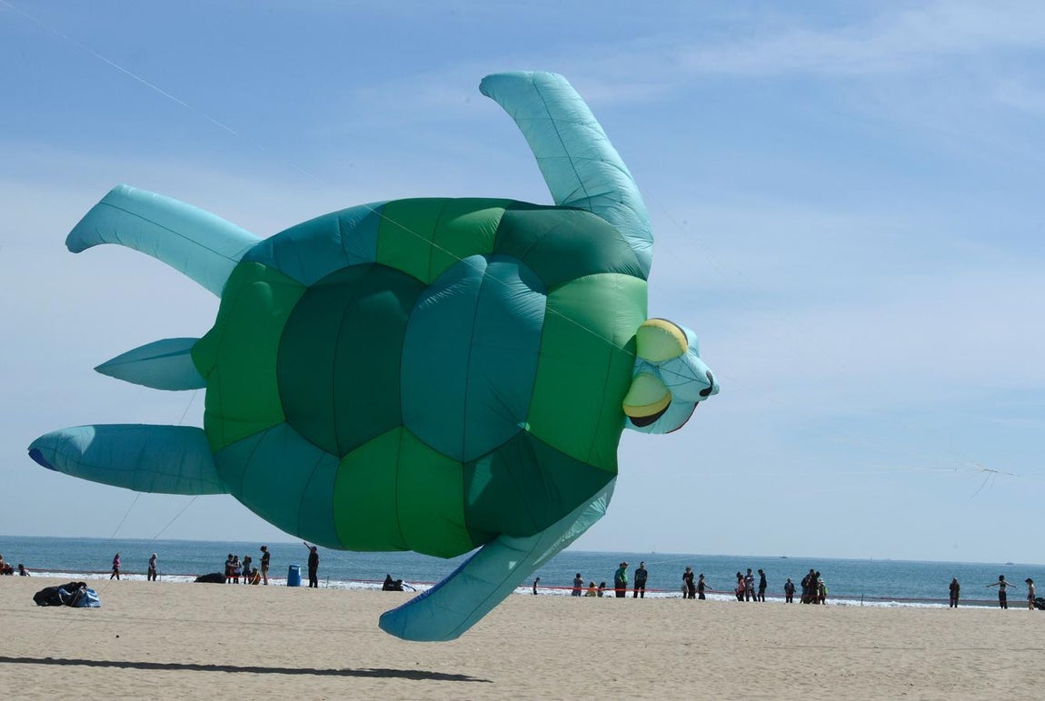 El Festival Internacional del Viento en la Malvarrosa. 