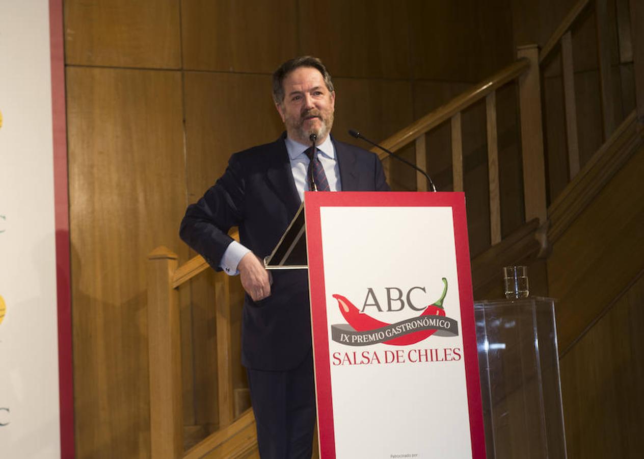 La entrega de los IX Premios Gastronómicos «Salsa de chiles», en imágenes. Bieito Rubido, director de ABC