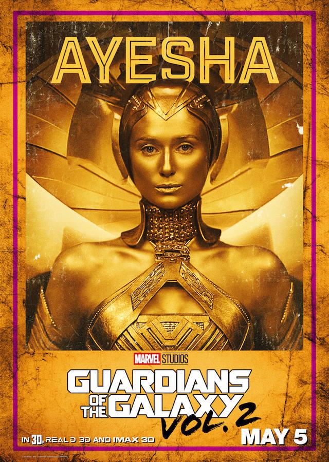 13. Carta con los protagonistas de Guardianes de la galaxia Vol. 2, que se estrena en España este 28 de abril