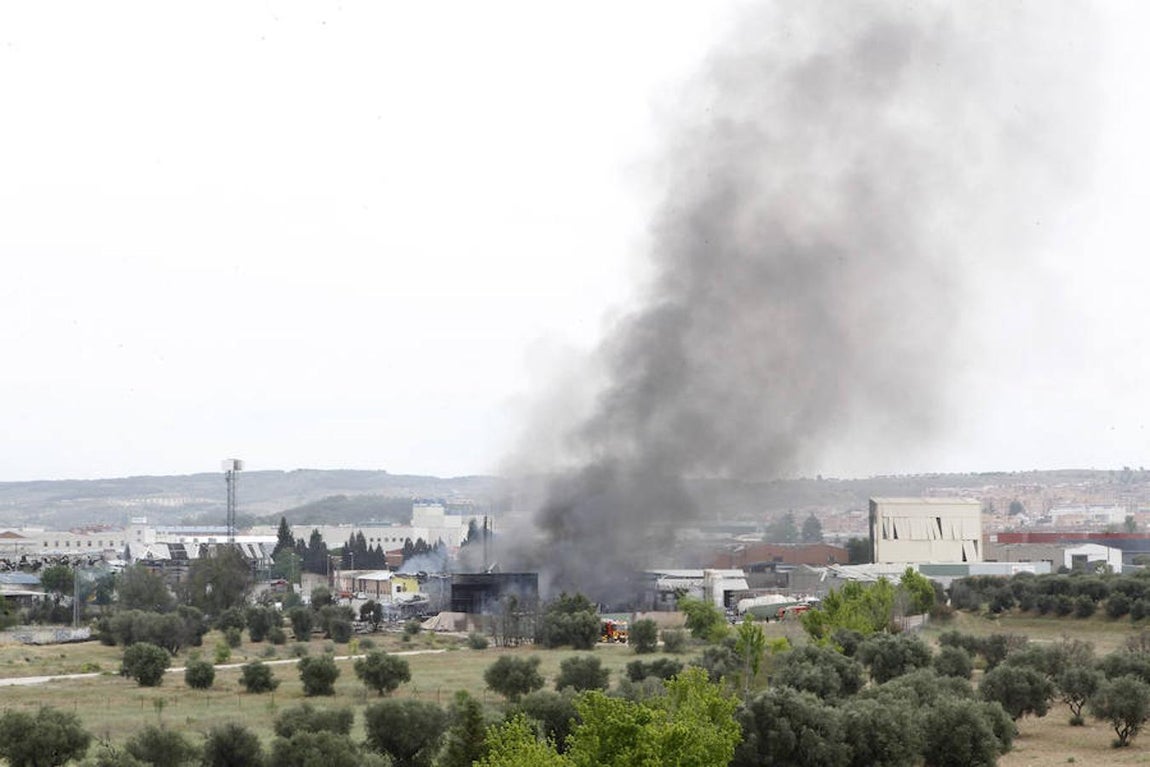 Vereda de las Yeguas. Lugar de los hechos donde se ubica la empresa dedicada a la gestión de residuos peligrosos y tratamiento y recuperación de disolventes, situada en la Vereda de las Yeguas, en el polígono industrial de barrio de La Poveda.