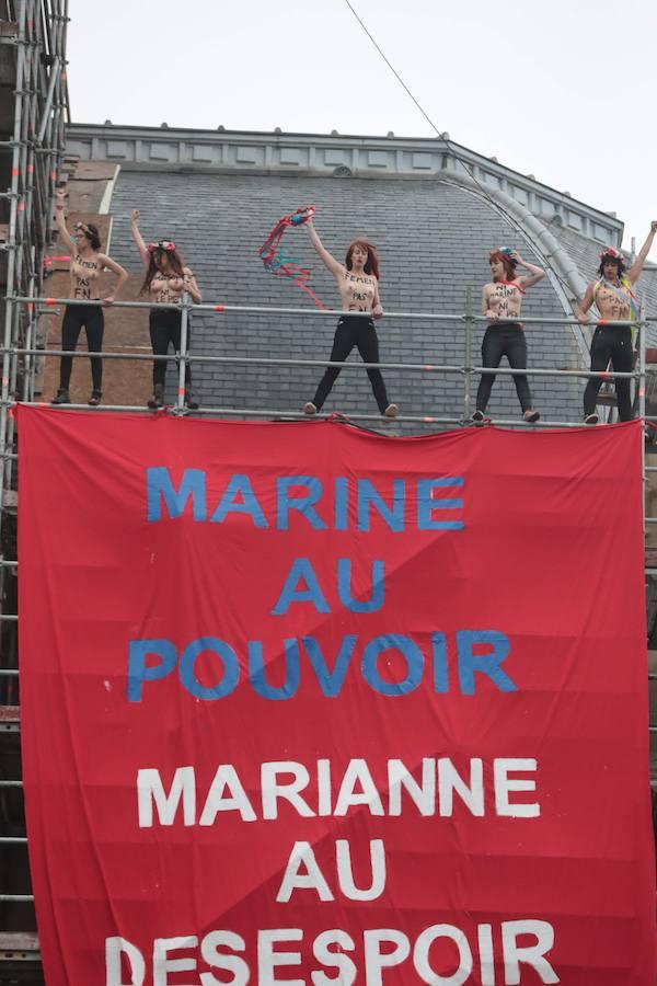 Las imágenes de la jornada electoral francesa