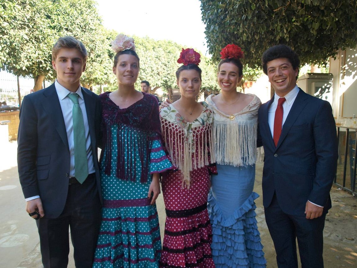 Manuel Sainz de Baranda, Elena y Nuria Gutiérrez, Marina Ron y Daniel Rodríguez. 
