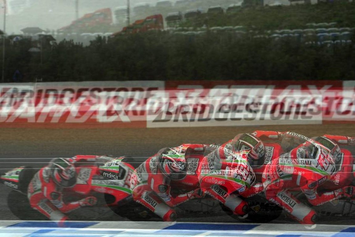 El estilo de Nicky Hayden siempre contó con el respeto de sus compañeros. AFP