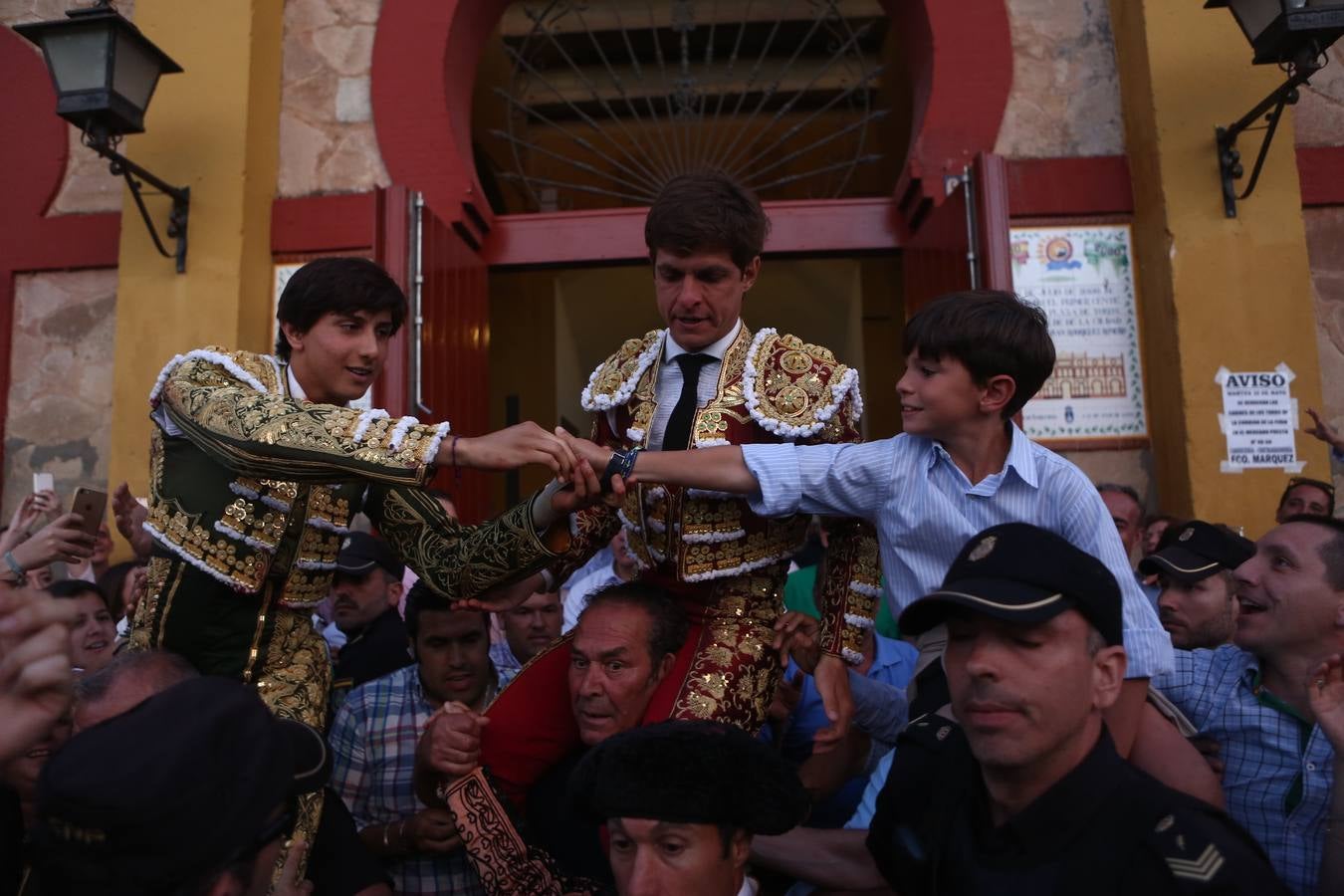 El Juli, Morante y Andrés Roca Rey, en Sanlúcar