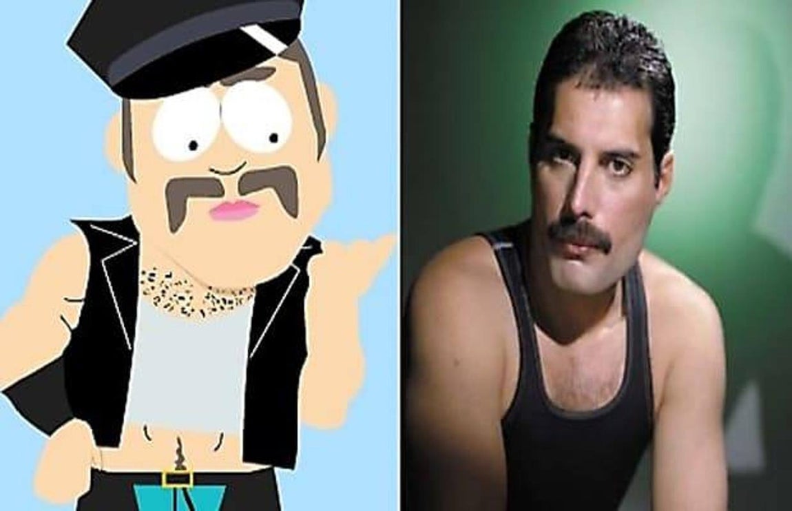 Sr. Esclavo, «South Park» / Freddie Mercury. 
