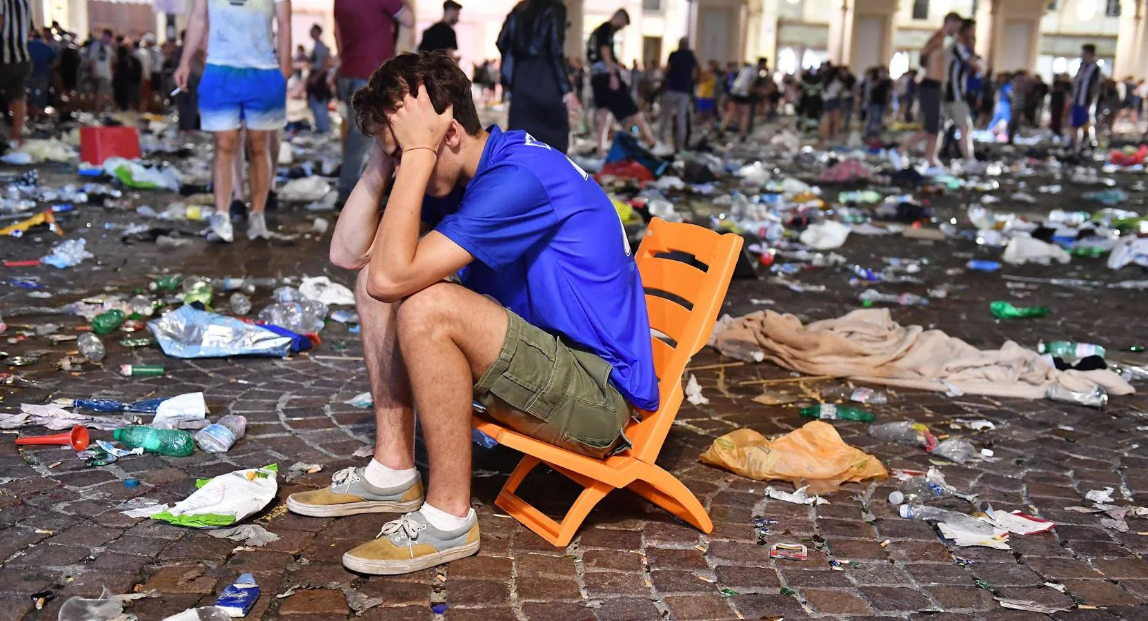 Estampida en Turín por el temor a una bomba durante la final