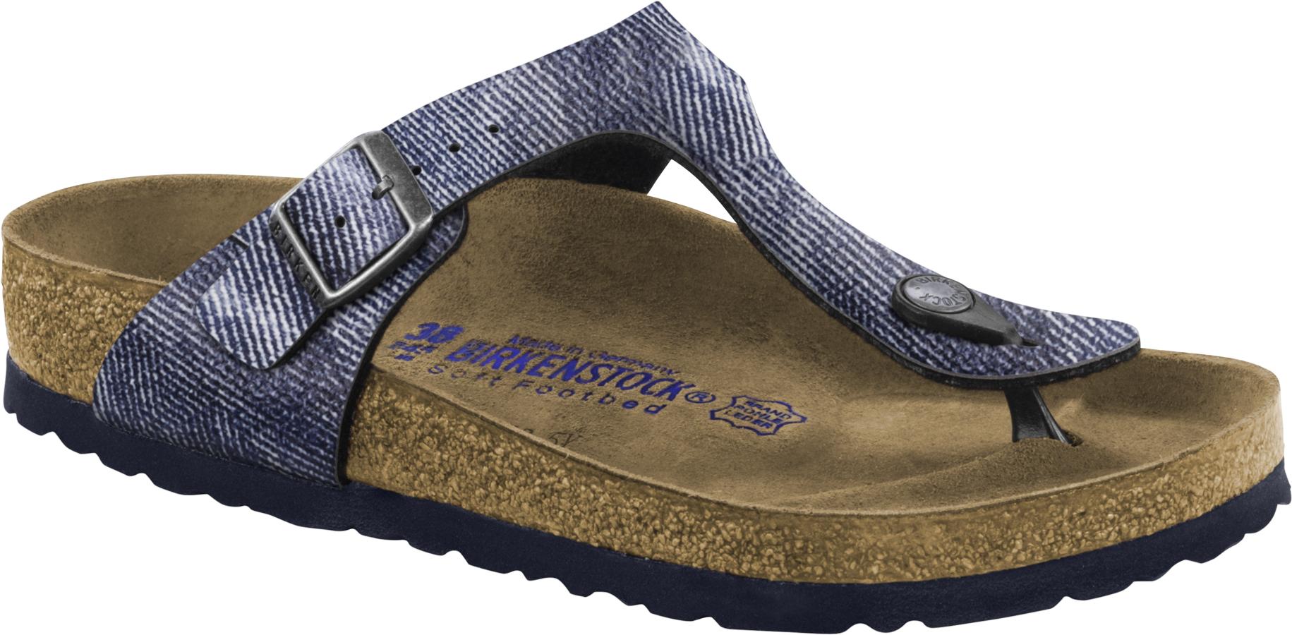 Sandalia de Birkenstok. Una de las marcas por excelencia de sandalias con su modelo estilo denim (Precio: 65 euros)