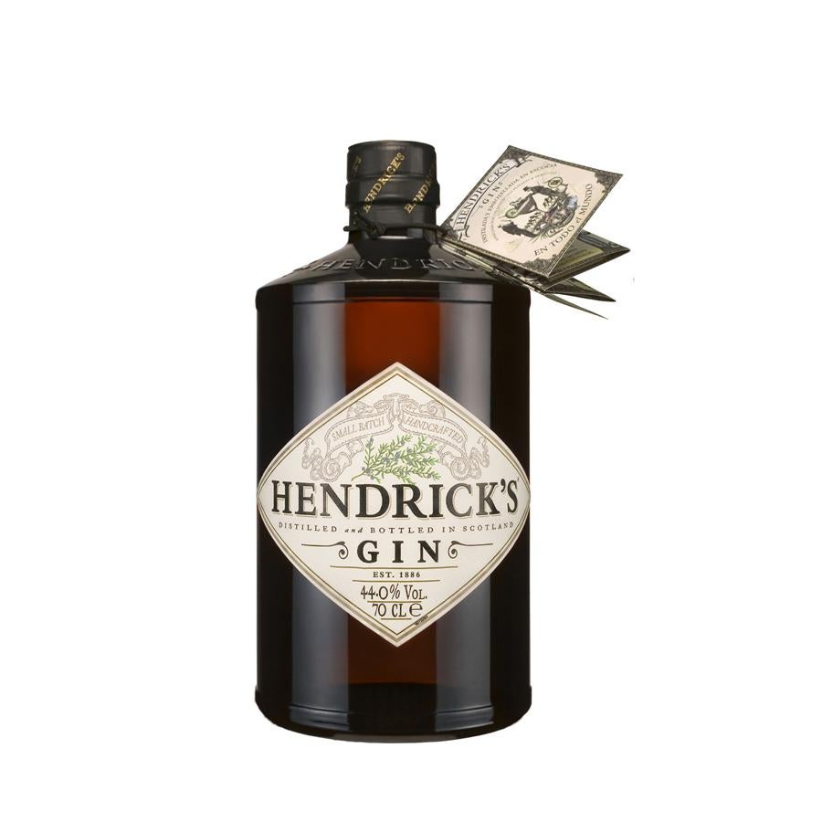 Hendrick's Gin Premium. Esta ginebra destaca por sus aromas florales y cítricos muy intensos, con toques de flor de jara y retama (52€).