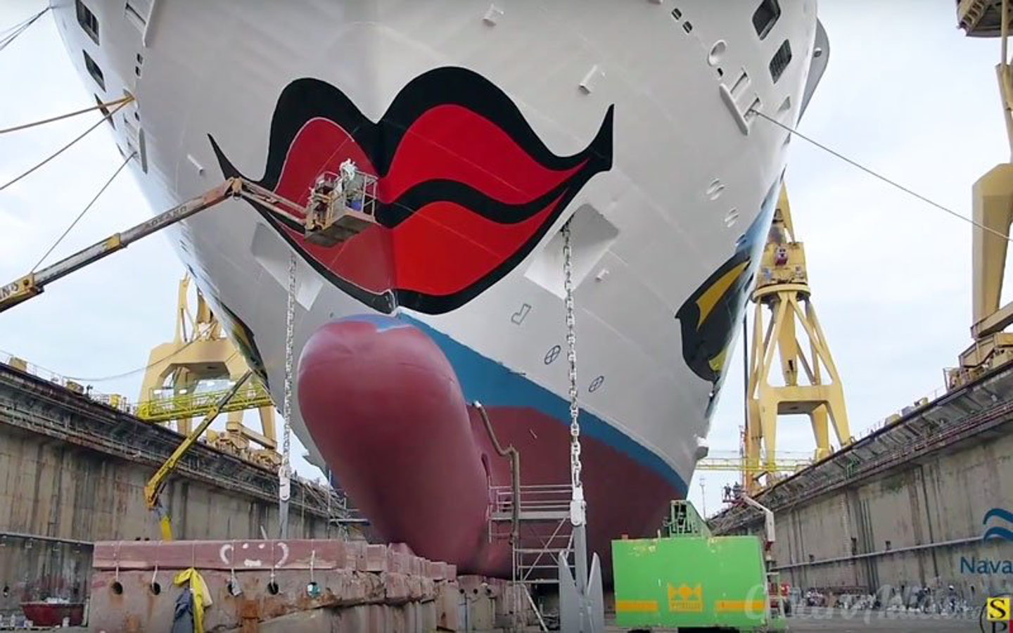 Reparación del crucero &#039;Aida Bella&#039; en Cádiz