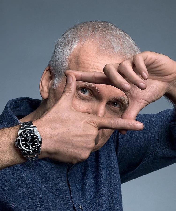 James Cameron. El director de Titanic, entre otros grandes filmes, identifica a Rolex como un símbolo de exploración hacia lo desconocido. Desde hace más de veinte años lleva en su muñeca un reloj de la casa.