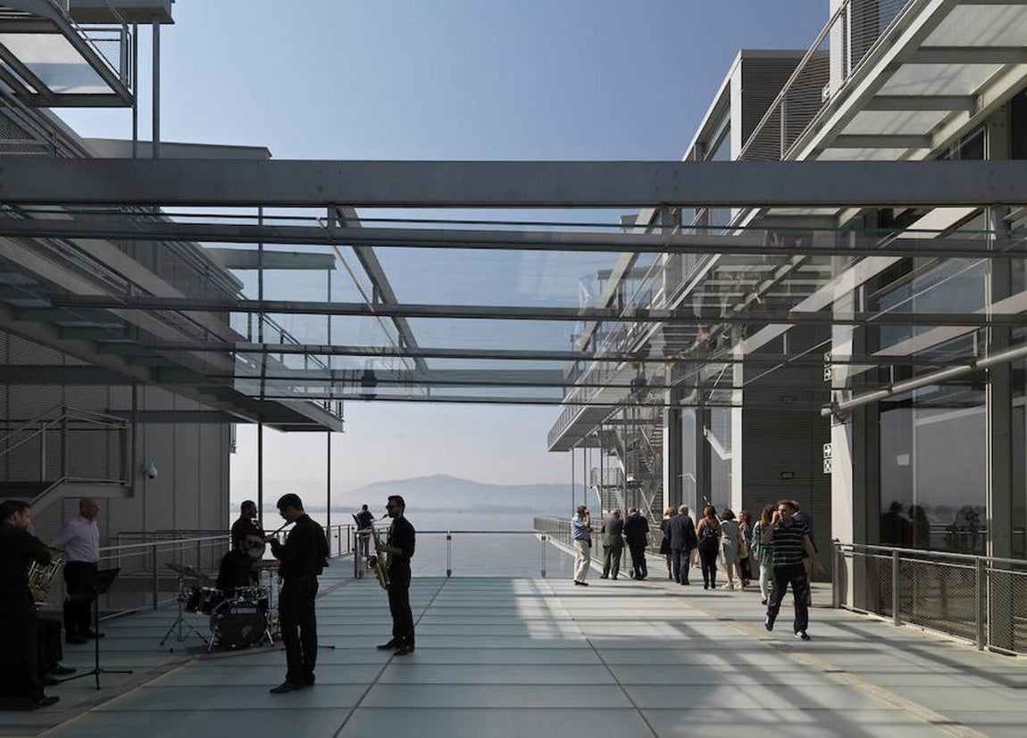 Vista desde el interior del Centro Botín. Enrico Cano