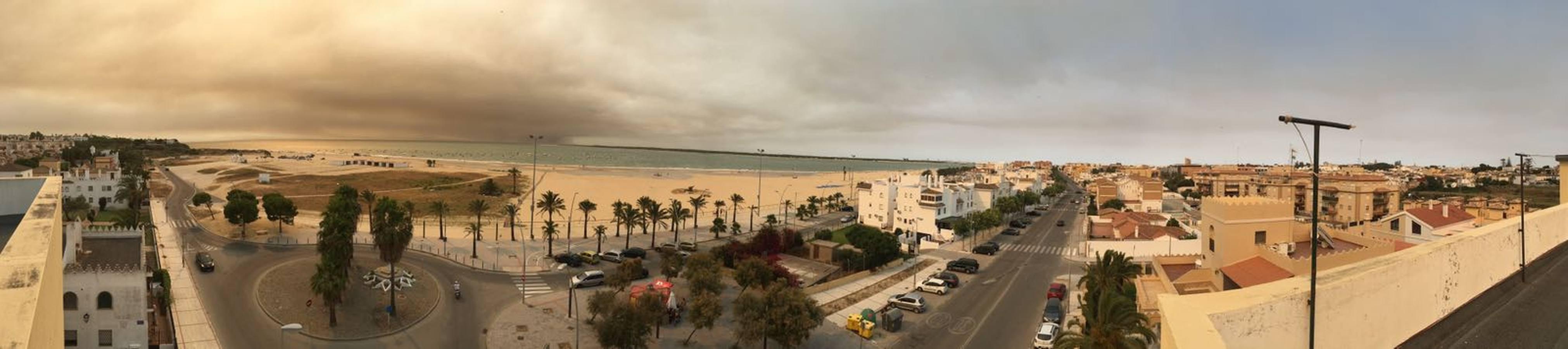 La nube de cenizas sobre Sanlúcar