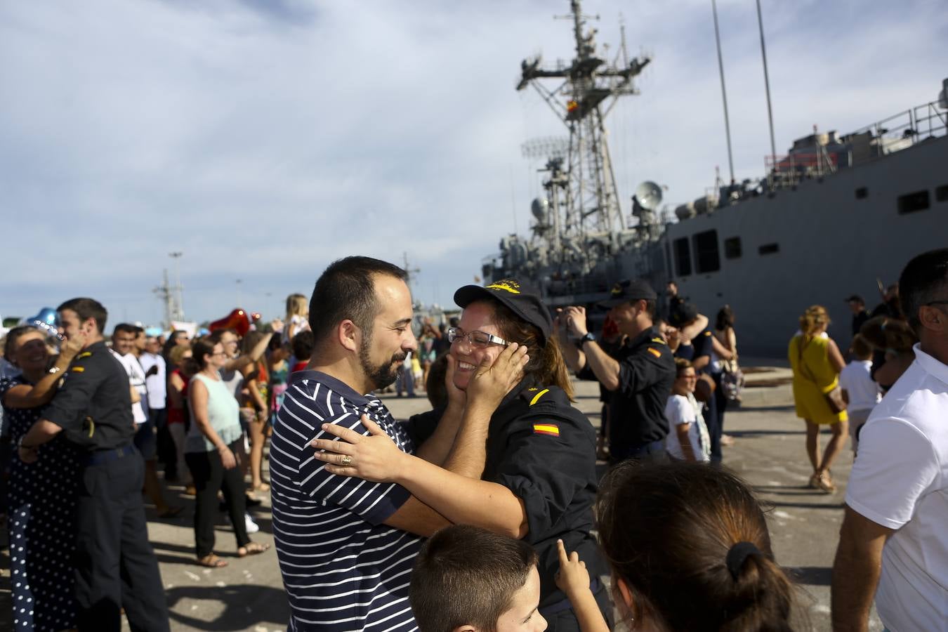 Llegada de la fragata Canarias a la Base de Rota