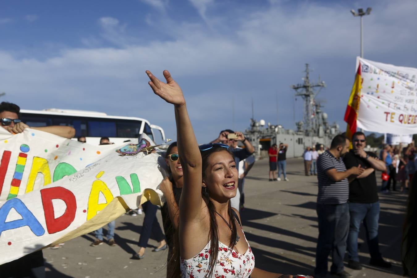 Llegada de la fragata Canarias a la Base de Rota