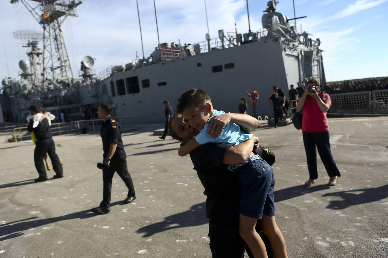 Llegada de la fragata Canarias a la Base de Rota