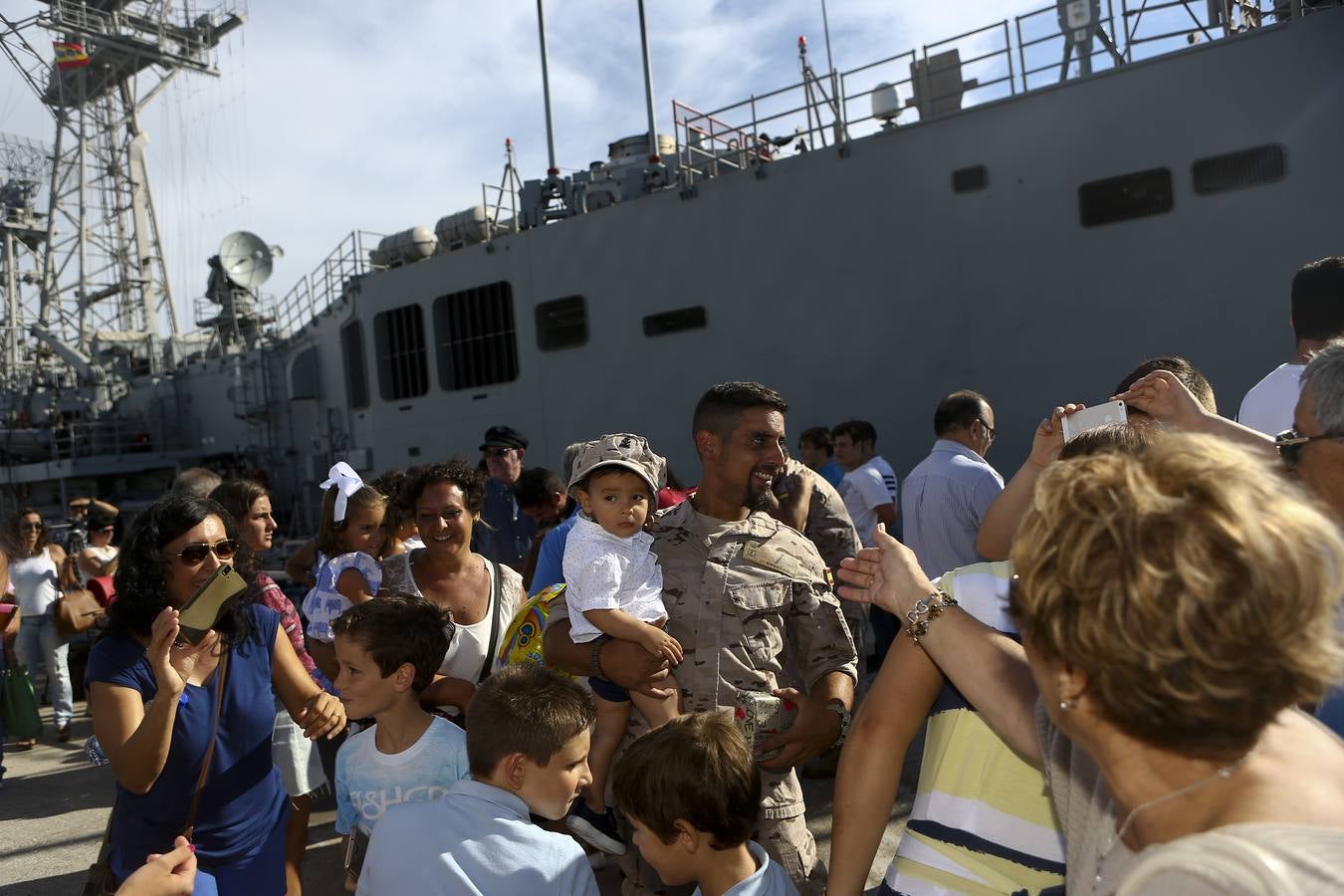 Llegada de la fragata Canarias a la Base de Rota