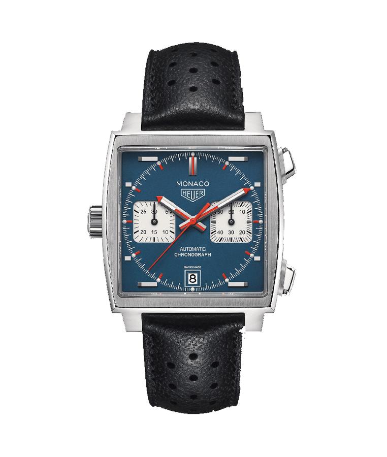 Monaco. Este emblemático icono es una muestra una gran pasión por el automovilismo. Un sello de la casa relojera que ha sido llevado por Steve Mcqueen cuando interpretaba al piloto norteamericano Michael Delaney en Las 24 horas de Le Mans (4.995 €).