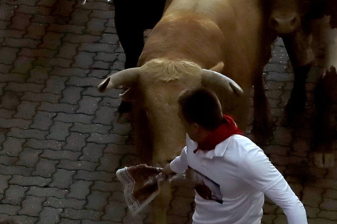Primer encierro San Fermín. 
