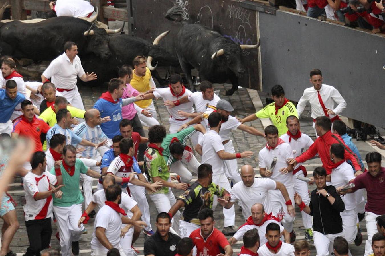 La quinta carrera de Sanfermines. 