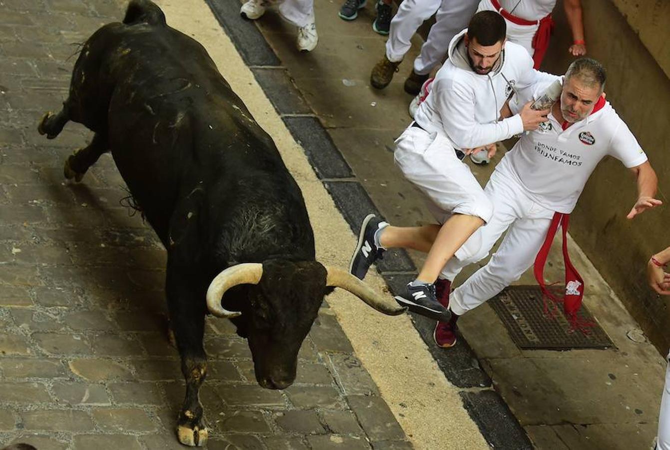 La quinta carrera de Sanfermines. 