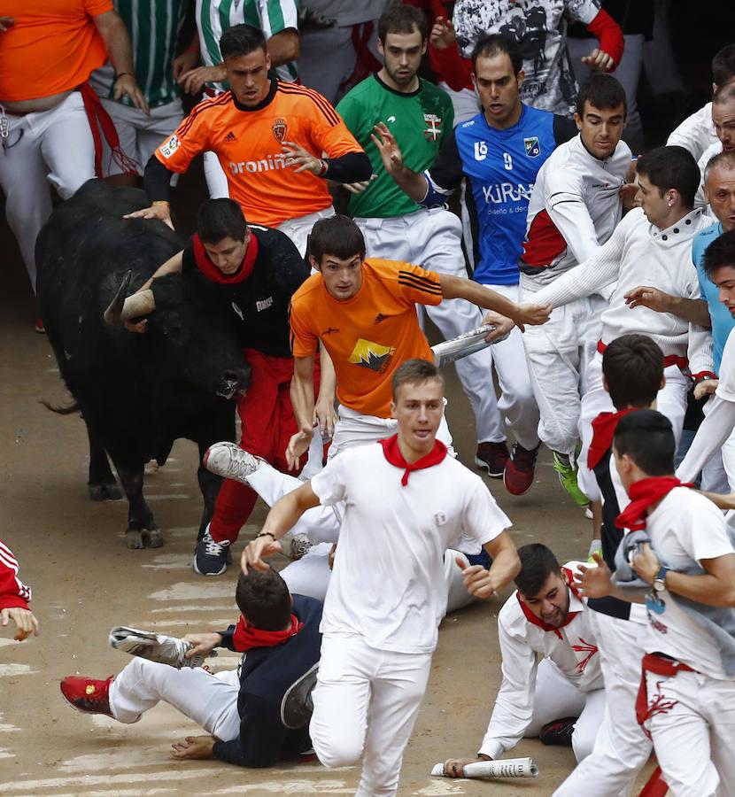 La quinta carrera de Sanfermines. 