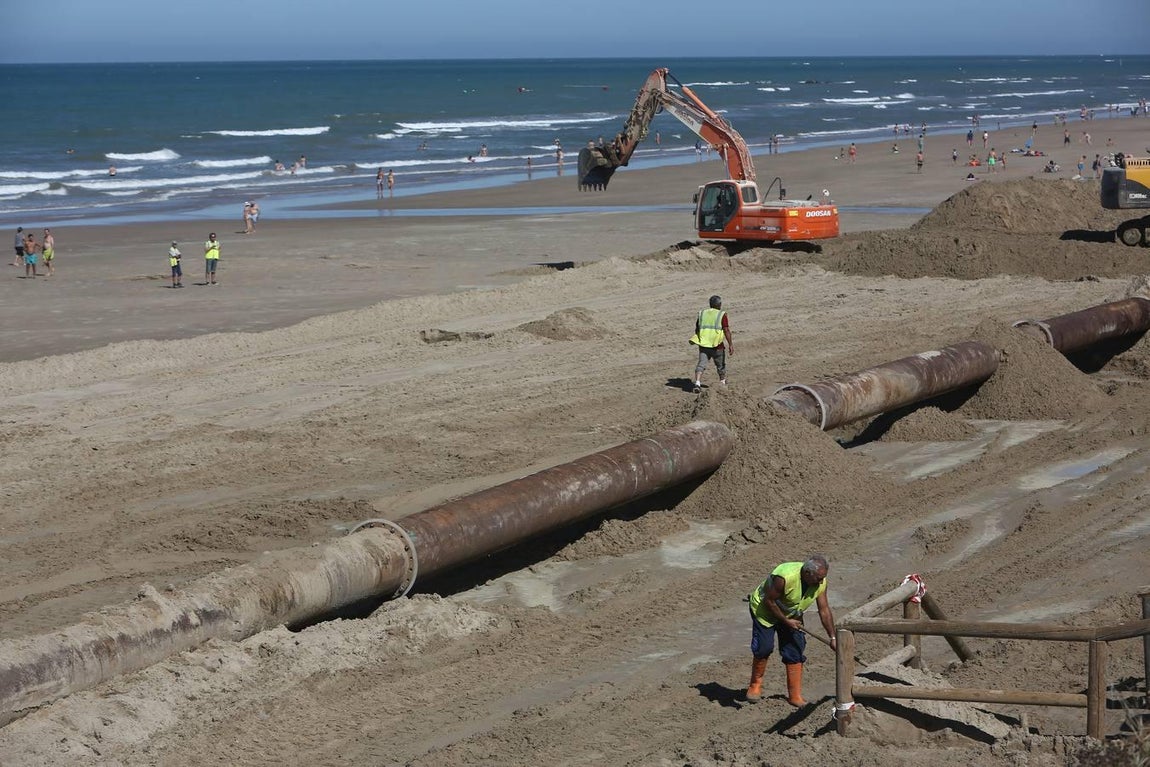 FOTOS: Obras regeneración playa La Ballena
