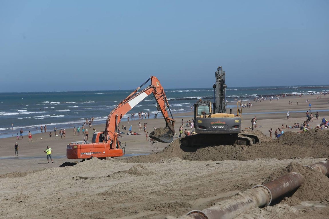 FOTOS: Obras regeneración playa La Ballena